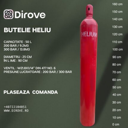 Butelie Heliu Butelie 50L